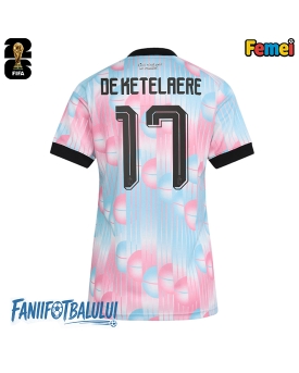 Belgia Charles De Ketelaere #17 Echipament de Fotbal Replică Mondial 2026 Femei Deplasare Belgia Charles De Ketelaere #17 Echipament de Fotbal Replică Mondial 2026 Femei Deplasare